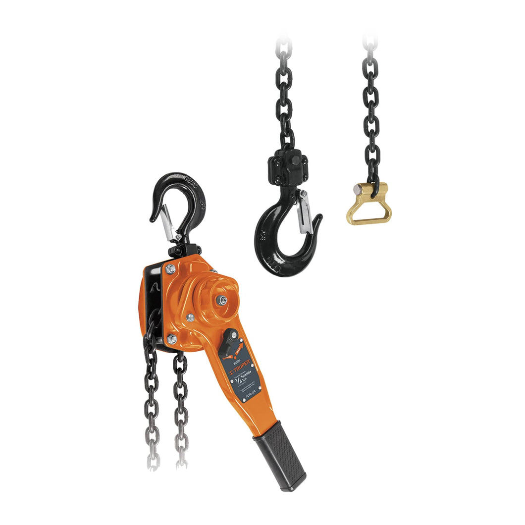 Polipasto de palanca, 3/4 toneladas