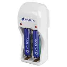 Cargar imagen en el visor de la galería, Cargador de pilas, AA, AAA y 9V, incluye 2 pilas AAA
